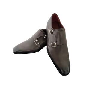 Magnanni Marco II Monk Strap - Burnished Gray US 8M / EU 41
